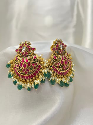Jadau Chandbali Earrings 1085
