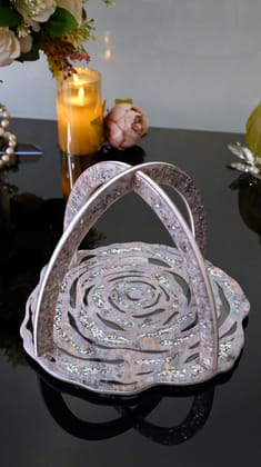 Lotus & Rosette Blue: Criss Cross Platter