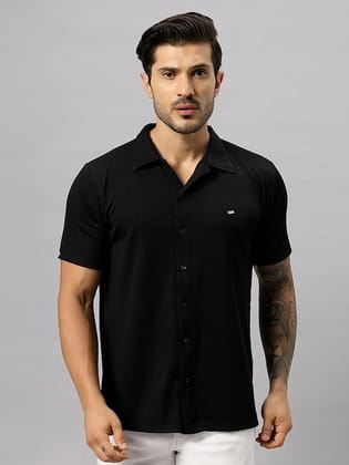 Relaxed Spread Collar Cotton Casual Shirt