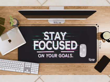 "Goal Focused" Gaming Mousepad – Elevate Your Gaming Experience-Extra Large (42CM X 90CM)