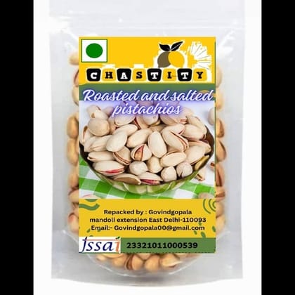 Chastity roasted & salted pistachios 50 gm