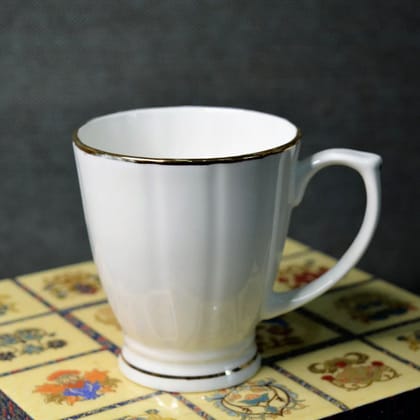 Oasis Diana Milk and Coffee Mug | 280 ML | White | 1 Pc