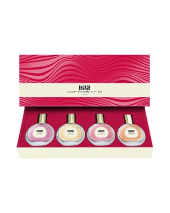 Engage Luxury Perfume Gift Set - For Women, Assorted Fragrances, 1 pc (25 ml x 4 pcs)