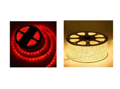 IMAGO 500 LEDs 5 m Red, Yellow Rice Lights (Pack of 2)