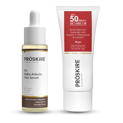 Alpha Arbutin Skin Correcting Serum with Sunscreen Gel SPF 50