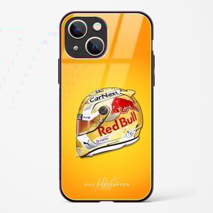 Max Verstappen Helmet Glass Case Phone Cover