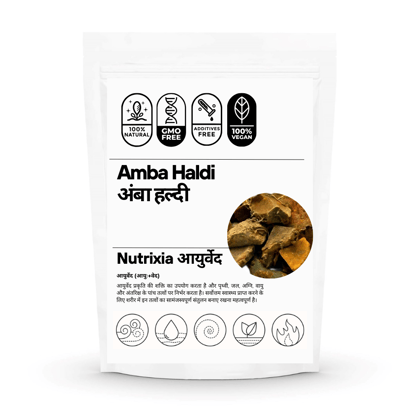 Amba Haldi whole Akka / अंबा हल्दी / curcuma aromatica Mango Ginger-50 Gms