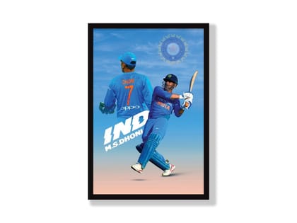 MS Dhoni - The Finisher Poster | Frame | Canvas-Small / Poster