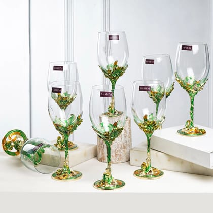 Emeraldware Wine Glass Emerald Green