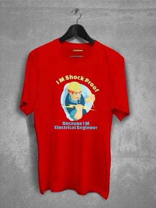 I am Shock Proof Engineer T-shirt-Red / XS