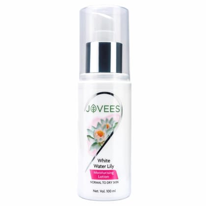 Jovees Herbal White Water Lily Moisturizing Lotion | For Normal to Dry Skin 100% Natural 100ml