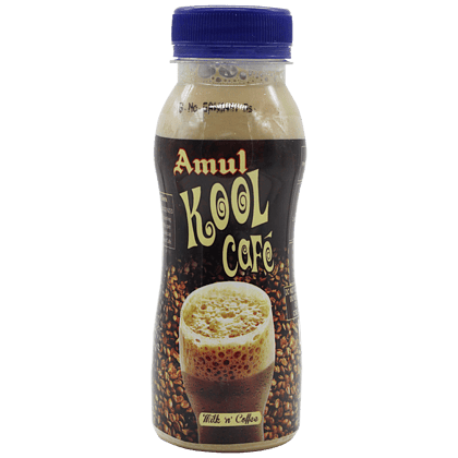 Amul Kool Café Drink - Milk & Coffee, 200 Ml Pet Bottle(Savers Retail)