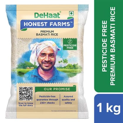 Dehaat Honest Farms Premium Basmati Rice, Pesticide Free, 1 Kg