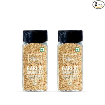 Chef Urbano Garlic Granules Sprinkler 60 Gms Pack of 2