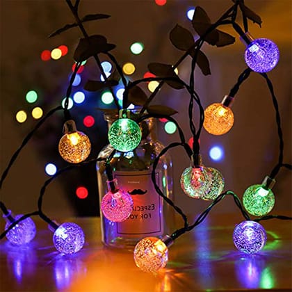 Kancha Ball Light Diwali Decoration Curtain for Decoration for Gift Christmas Decoration Valentine Decoration Home Decoration-Pack of 1 / MultiColor