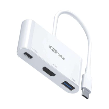 Portronics C-Konnect TypeC to USB+HDMI+TypeC Multiport Adapter/Connector 