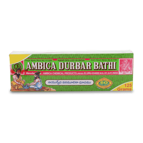 Ambica Darbar Batti, 125 gm Pack