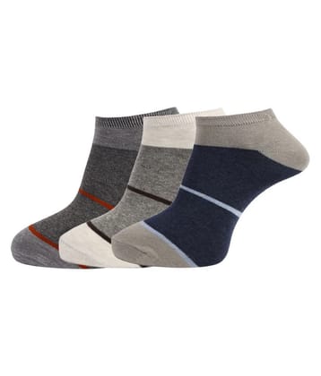 Dollar - Cotton Mens Colorblock Multicolor Ankle Length Socks ( Pack of 3 ) - Multicolor