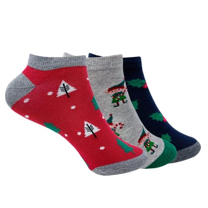 Sleigh All Day Set of 3 Socks for Women - Giftbox Packaging