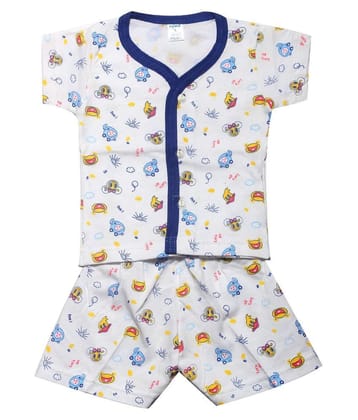 INFANT Cotton Half sleeve Stylish Top & Half Pant - None