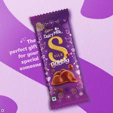 Cadbury Dairy Milk Silk Bubbly Chocolate Bar 50 GRAM