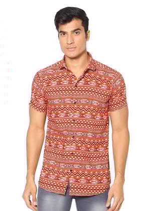 Classic Opaque Ethnic Motifs Printed Casual Shirt