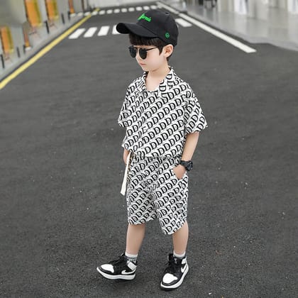 Casual Baby Kids Clothing Sets Boys Clothes Sets for Boys Cotton Letter Printing Shirt-6_12_MONTH