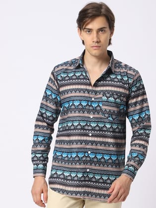 Classic Ethnic Printed Casual Shirt