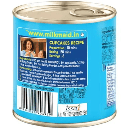 Nestle Milkmaid Partly Skimmed Sweetened Condensed Milk, 380 gm Tin