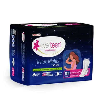 everteen Relax Nights Ultra XXL Overnight Sanitary Pads - 40N-1 Pack