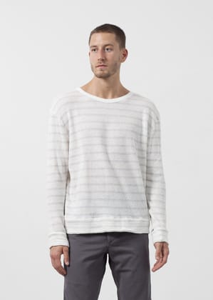 Unisex Pique Sweater-Large / Grey