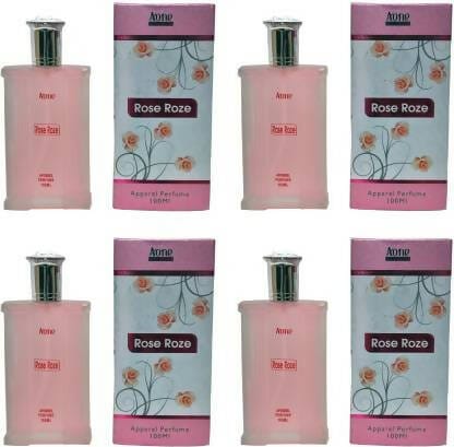 Aone Rose Roze Perfume for men each 100ml (pack of 4, 400ml)