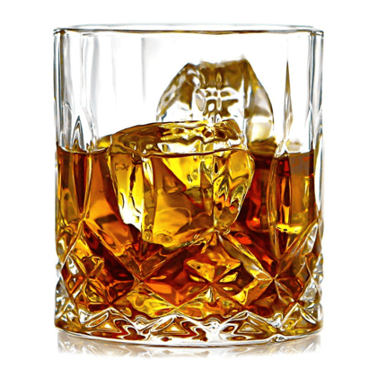 Opera Crystal Whiskey Glasses Set of 6 pcs- 300 ml Bar Glass for Drinking Bourbon, Whisky, Scotch, Cocktails, Cognac
