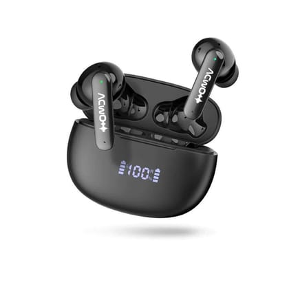 DwOTS 323 - In-Ear Detection Earbuds With Ultra Low Latency Charcoal Black