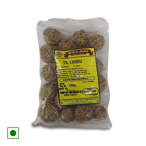 Balaji Foods Tilli Laddu, 200 gm Pack
