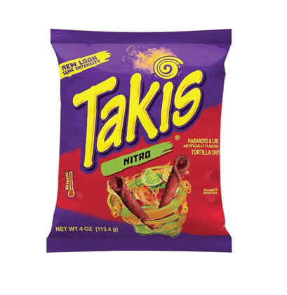 Takis Nitro Rolled Spicy Tortilla Chips Habanero Lime Flavored Hot Chips - Imported