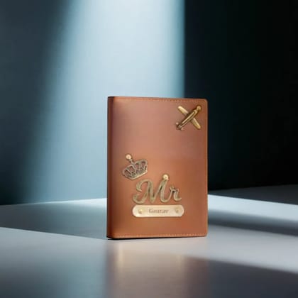 Rust Customized Passport Cover