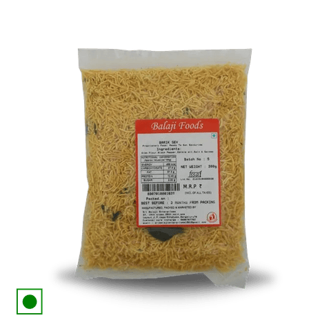 Balaji Foods Namkeen - Barik Sev, 200 gm Pack