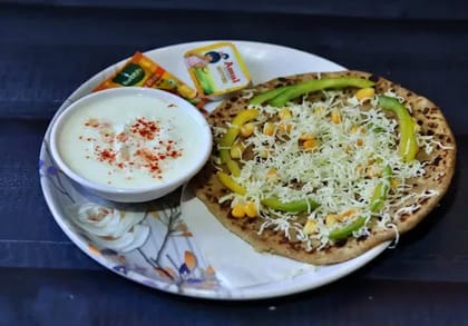 Desi Ghee Cheese Corn Capsicum Paratha