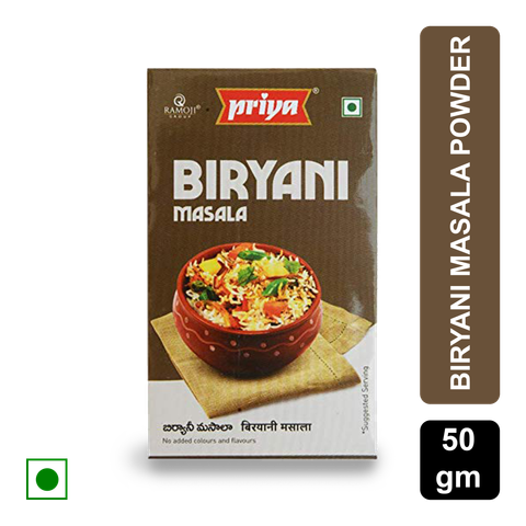 Priya Biryani Masala Powder, 50 gm Box