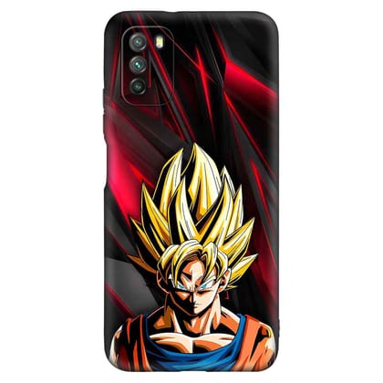 Dragon Ball Super POCO M3 Premium Embossed Mobile cover