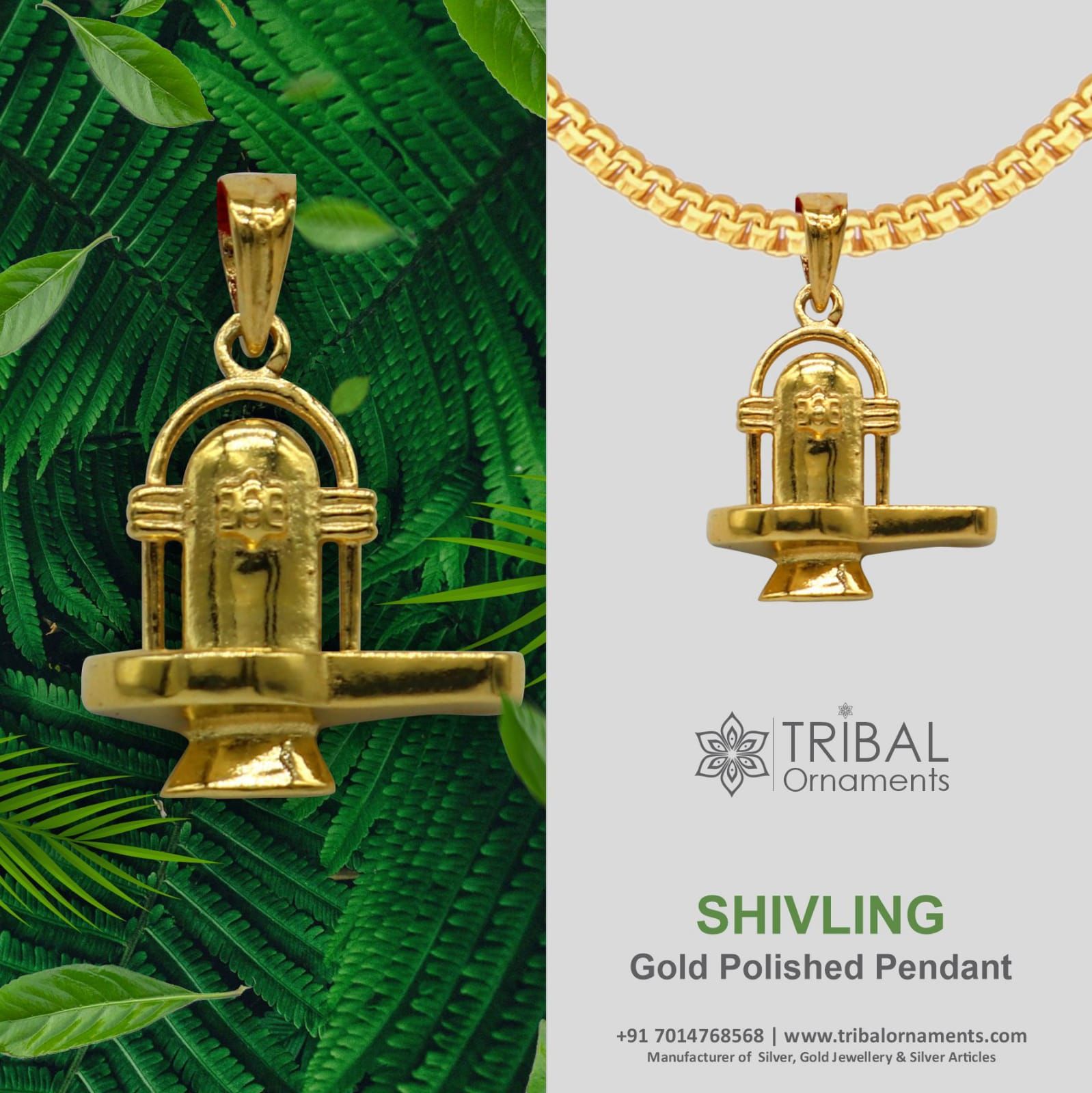 925 sterling silver amazing designer idol Lord Shiva lingam pendant, excellent gifting Gold polished locket pendant gifitng jewelry NSP607