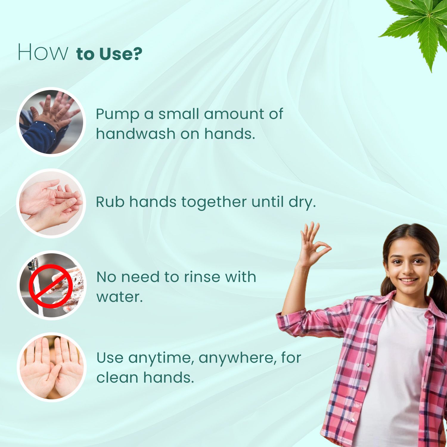 BabyOrgano Waterless Hand Wash - 50ml Pack of 2
