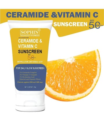 SOPHIN SPF 50 Sunscreen Cream For All Skin Type ( Pack of 1 )