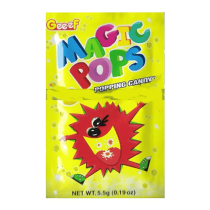 Geef Magic Pops Popping Candy - Lemon Flavor