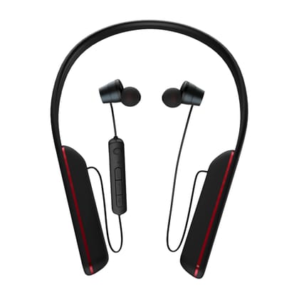 Walta Elite Firefly Bluetooth Neckband with Upto 60 Hours Playback, Magnetic Buds, IPX4, Dual Pairing and Bluetooth v5.0 (Black)
