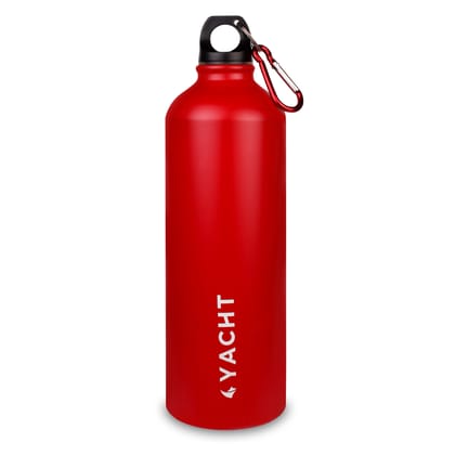Yacht Aluminium Single Wall Fridge Water Bottle, Refrigerator Bottle, Rock Red, 750 ml