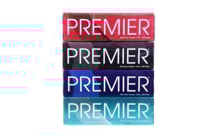 Premier Box Tissues 100's 4in1