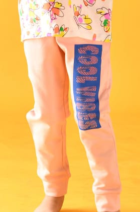PINK COOL VIBES GIRLS JOGGER-6-12 MONTHS / 1N / Multi