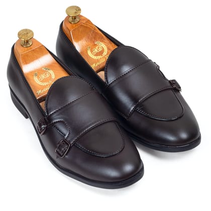 Low Cut Monks (Coffee Brown)-EU 40 / UK 6 / Coffee Brown